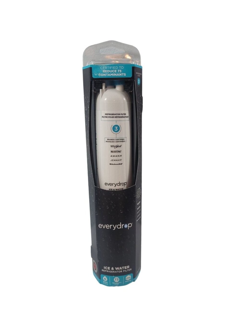 everydrop by Whirlpool Ice and Water Refrigerator Filter 3 EDR3RXD1